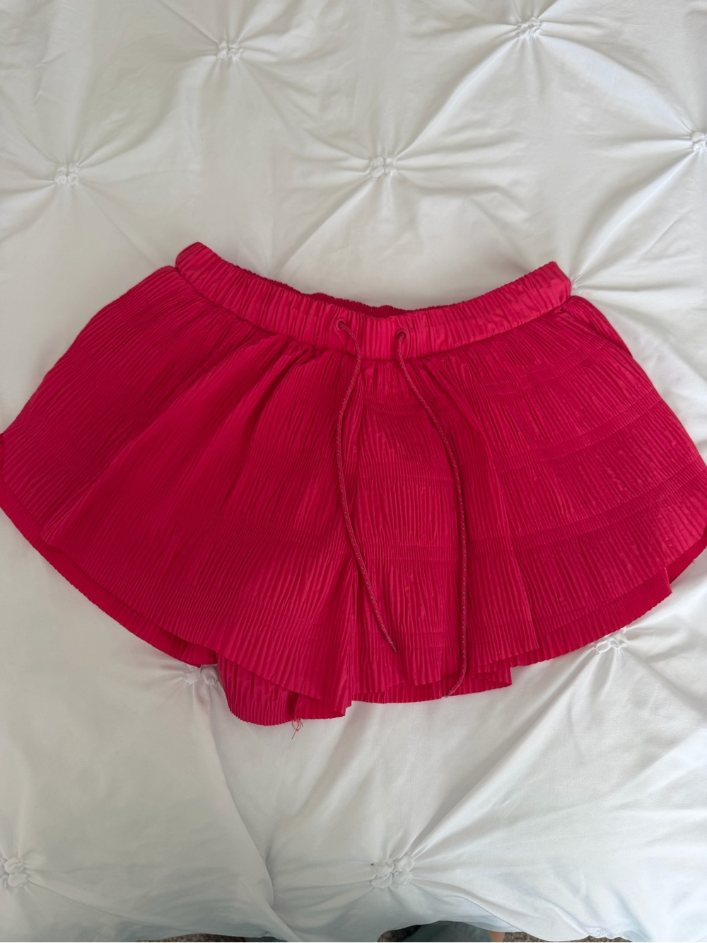 FP Movement by Free People Bright Pink Pleated Athletic Shorts